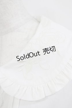画像4: Lolitime（海外ロリータブランド） / 刺繍衿ブラウス XL オフ H-26-02-15-044-GO-BL-NS-ZH