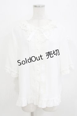 画像1: 幽三巷（海外ロリータブランド） / フリルブラウス 2XL オフ H-26-02-15-045-PU-BL-NS-ZH