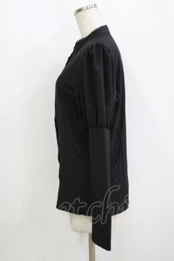 画像2: Kurumi Collaboration / KRデシンジゴスリブラウス LL ブラック H-26-02-15-046-GO-BL-NS-ZH