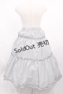 画像2: m petit by misako / NINA'S RVパニエスカート L ブラック/ブラックギンガムリバーシブル H-26-02-15-1006-LO-SK-NS-ZH