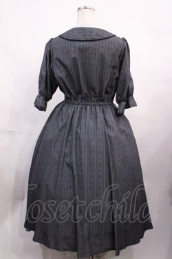 画像2: m petit by misako / MSKストライプフレアワンピース L グレー H-26-02-15-1002-LO-OP-NS-ZH