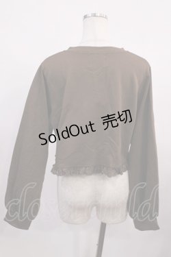 画像2: m petit by misako / MSKバラBフリルボレロ L ブラウン H-26-02-15-1015-LO-TO-NS-ZH