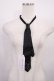画像1: AVENCHUMU / leather necktie  ブラック H-26-02-15-1018-LO-ZA-NS-ZH (1)