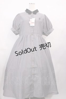 画像1: m petit by misako / TT*AOKストライプOP LL グレー H-26-02-15-1003-LO-OP-NS-ZH