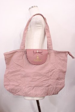 画像1: m petit by misako / AMフラップエコバッグ  ピンク H-26-02-15-1022-LO-ZA-NS-ZH