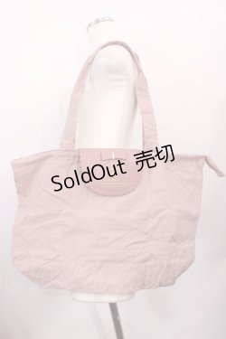 画像1: m petit by misako / AMフラップエコバッグ  ピンク H-26-02-15-1022-LO-ZA-NS-ZH