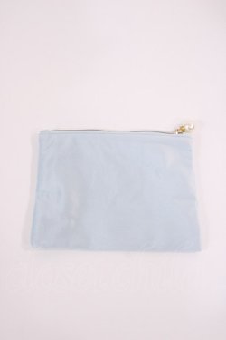 画像2: m petit by misako / AM*コウチャツキベロアポーチ（紅茶無し）  サックス H-26-02-15-1029-LO-ZA-NS-ZH