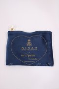 m petit by misako / AM*コウチャツキベロアポーチ（紅茶無し）  ネイビー H-26-02-15-1030-LO-ZA-NS-ZH