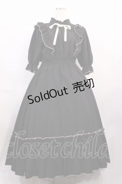 画像1: m petit by misako / NINA'SコラボAMハイショクメローワンピース L ブラック H-26-02-15-1004-LO-OP-NS-ZH