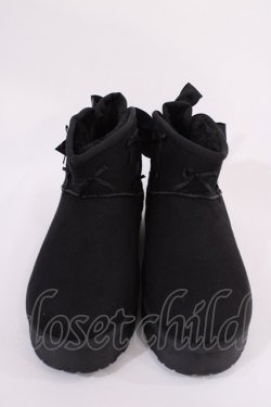 画像1: m petit by misako / ムートンブーツ M ブラック H-26-02-15-1032-LO-SH-NS-ZH