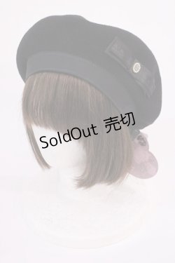 画像1: m petit by misako / NINA`SAMカメオベレー  ブラック H-26-02-15-1033-LO-AC-NS-ZH