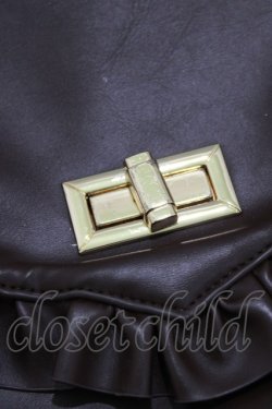 画像4: axes femme POETIQUE / フリルサッチェルバッグ  ブラウン H-26-02-15-052-AX-BG-NS-ZH