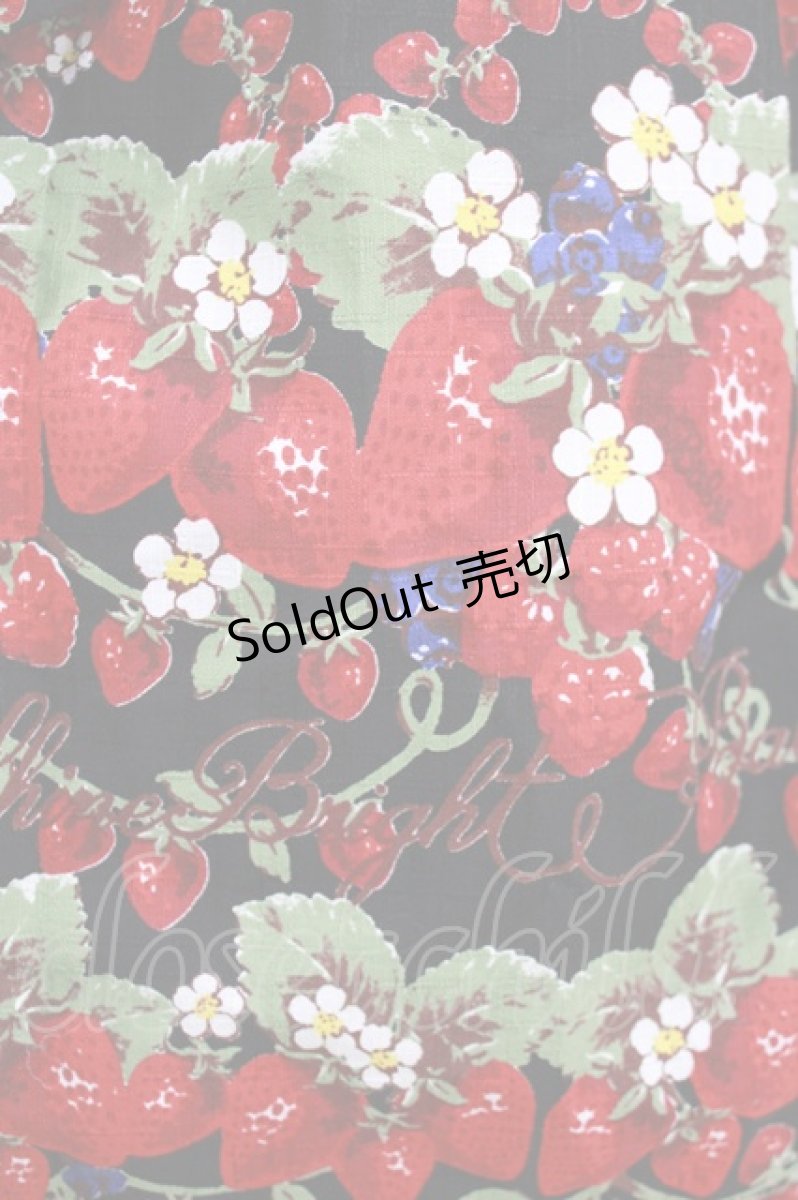 画像4: BABY,THE STARS SHINE BRIGHT / Strawberry Garden柄ジャンパースカートII Free ブラック H-26-02-15-005-BA-OP-NS-ZH (4)