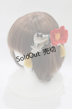 画像1: metamorphose / ハイカラ小町リボンバレッタ  ブラック H-26-02-15-062-ME-AC-NS-ZH