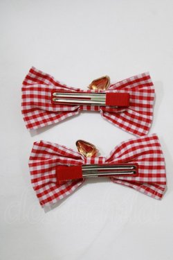 画像3: m petit by misako / AM2Pイチゴリボンクリップ  レッド H-26-02-15-063-0-AC-NS-ZH