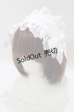 画像1: Lovely Tency / 眞白ありす/ヘッドドレス  オフ H-26-02-15-064-GO-AC-NS-ZH