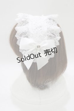 画像2: Lovely Tency / 眞白ありす/ヘッドドレス  オフ H-26-02-15-064-GO-AC-NS-ZH