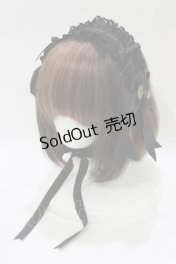 画像1: ALICE and the PIRATES / 蝙蝠の影ヘッドドレス  ブラック H-26-02-15-065-PA-AC-NS-ZH