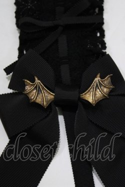 画像3: ALICE and the PIRATES / 蝙蝠の影ヘッドドレス  ブラック H-26-02-15-065-PA-AC-NS-ZH