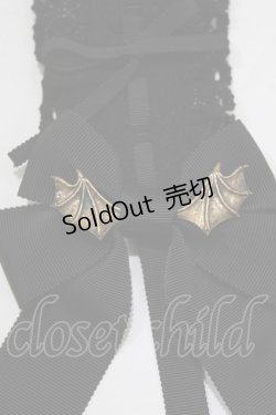 画像3: ALICE and the PIRATES / 蝙蝠の影ヘッドドレス  ブラック H-26-02-15-065-PA-AC-NS-ZH