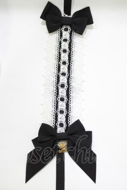 画像3: ALICE and the PIRATES / アミィヘッドドレス  ブラック/オフ白 H-26-02-15-067-PA-AC-NS-ZH