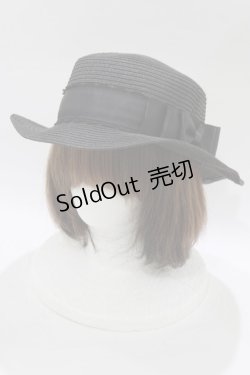 画像1: m petit by misako / AMブレードカンカン帽  ブラック H-26-02-15-072-LO-AC-NS-ZH