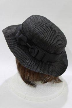 画像2: m petit by misako / AMブレードカンカン帽  ブラック H-26-02-15-072-LO-AC-NS-ZH