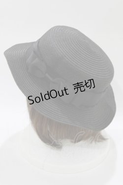 画像2: m petit by misako / AMブレードカンカン帽  ブラック H-26-02-15-072-LO-AC-NS-ZH