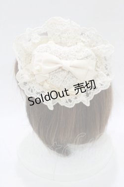 画像2: axes femme POETIQUE / レース×リボンヘッドドレス  生成り H-26-02-15-076-AX-AC-NS-ZH