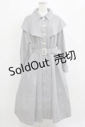 an another angelus / ヨークケープトレンチコート Free BLACK×WH H-26-02-15-009-CA-CO-NS-ZH