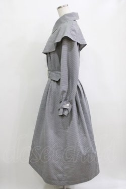 画像2: an another angelus / ヨークケープトレンチコート Free BLACK×WH H-26-02-15-009-CA-CO-NS-ZH