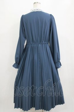 画像3: m petit by misako / AM*レースエリプリーツワンピース L ブルー H-26-02-15-011-LO-OP-NS-ZH