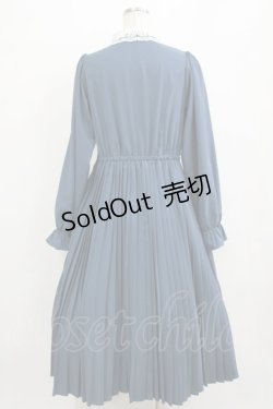 画像3: m petit by misako / AM*レースエリプリーツワンピース L ブルー H-26-02-15-011-LO-OP-NS-ZH
