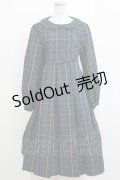 FLC / MINA*タータンチェックワンピース L グリーン H-26-02-15-012-LO-OP-NS-ZH