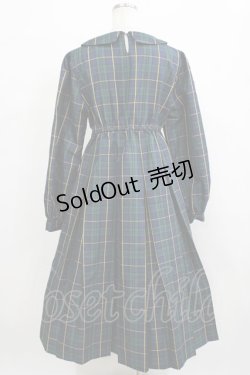 画像3: FLC / MINA*タータンチェックワンピース L グリーン H-26-02-15-012-LO-OP-NS-ZH