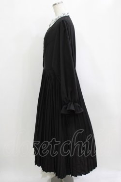 画像2: m petit by misako / AM*レースエリプリーツワンピース 3L ブラック H-26-02-15-013-LO-OP-NS-ZH