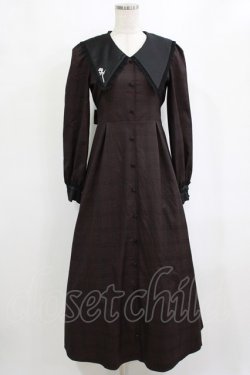 画像1: EATME / BIGカラー開襟マキシワンピース S ワイン H-26-02-15-014-LO-OP-NS-ZH