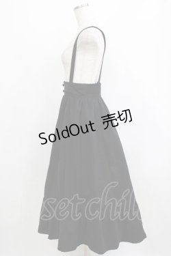 画像2: axes femme / サス付裾切替スカート M ブラック H-26-02-15-019-AX-SK-NS-ZH