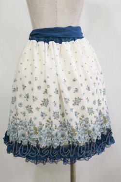 画像2: axes femme / 花柄スカート M オフ/ブルーグリーン H-26-02-16-033-AX-SK-NS-ZH