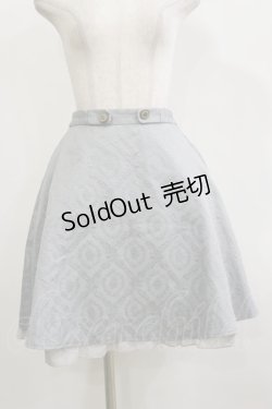 画像1: axes femme / ジャガードスカート M ミント H-26-02-16-034-AX-SK-NS-ZH