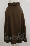 an another angelus / ベルト付きバックラッフルフレアースカート Free BROWN H-26-02-16-041-CA-SK-NS-ZH