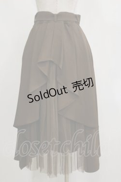 画像2: an another angelus / ベルト付きバックラッフルフレアースカート Free BROWN H-26-02-16-041-CA-SK-NS-ZH