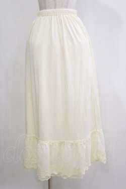 画像1: axes femme / 薔薇レースロングペチスカート M アイボリー H-26-02-16-042-AX-SK-NS-ZH