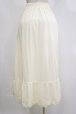 画像2: axes femme / 薔薇レースロングペチスカート M アイボリー H-26-02-16-042-AX-SK-NS-ZH