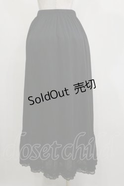 画像2: axes femme / 薔薇レースロングペチスカート M ブラック H-26-02-16-043-AX-SK-NS-ZH