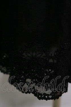 画像3: axes femme / 薔薇レースロングペチスカート M ブラック H-26-02-16-043-AX-SK-NS-ZH