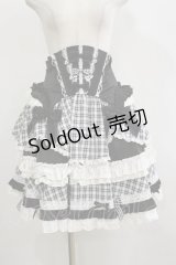 Hoshibako Works / ホイップクリームホールケーキ コルセット風ボリュームティアードスカート Free ブラック H-26-02-16-044-LO-SK-NS-ZH