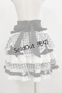 画像2: Hoshibako Works / ホイップクリームホールケーキ コルセット風ボリュームティアードスカート Free ブラック H-26-02-16-044-LO-SK-NS-ZH