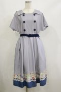 Fi.n.t / マリン釦マルセイユプリントワンピース Free GRAY H-26-02-16-046-CA-OP-NS-ZH