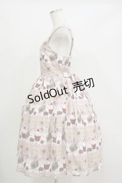 画像3: axes femme kawaii / お菓子柄ジャンパースカート M ピンク H-26-02-16-048-AX-OP-NS-ZH
